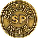  Southern Pacific Bulls Eye RR Hat Pin