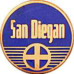 Santa Fe San Diegan RR Hat Pin Santa Fe San Diegan RR Hat Pin