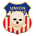 Union Pacific Crossbones RR Hat Pin Union Pacific Crossbones RR Hat Pin