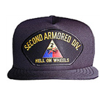  2nd Armored Division &quot;Hell on Wheels&quot; Hat/Cap Military Hat