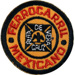 2in. RR Patch Ferrocarril Mexicano 2in. RR Patch Ferrocarril Mexicano
