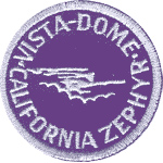 2in. RR Patch California Zephyr 2in. RR Patch California Zephyr