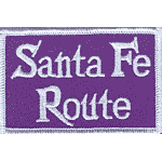 3in. RR Patch Santa Fe Route