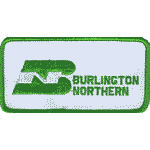 3in. RR Patch Burlington Northern