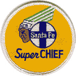 3in. RR Patch Santa Fe Super Chief