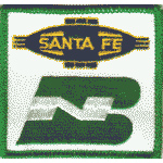 3in. RR Patch Santa Fe Burlington Northern