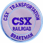 3in. RR Patch CSX Brakeman