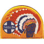 4in. RR Patch Santa Fe Warbonnet