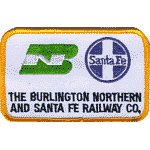 4in. RR Patch Burlington Northern - Santa Fe 4in. RR Patch Burlington Northern - Santa Fe