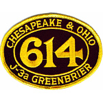 4in. RR Patch Chesapeake - Ohio 4in. RR Patch Chesapeake - Ohio