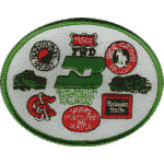 4in. RR Patch Burlington Northern Merger 4in. RR Patch Burlington Northern Merger