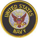 3in. Mil Patch US Navy 3 inch
