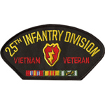 4in. Mil Patch 25th Inf. Div. Viet Vet 4-inch