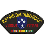 4in. Mil Patch 23rd Inf. Div. Viet Vet 4-inch